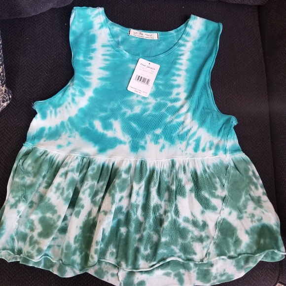 NWT Free People Tie Dye Tank Top - Picture 4 of 5